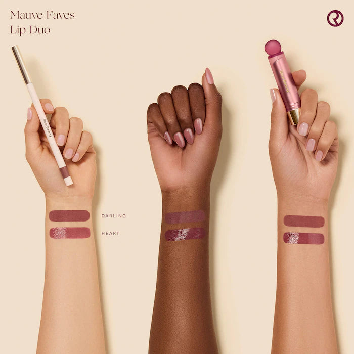 Rare Beauty by Selena Gomez  Mauve Faves Lip Duo Makeup Gift Set
