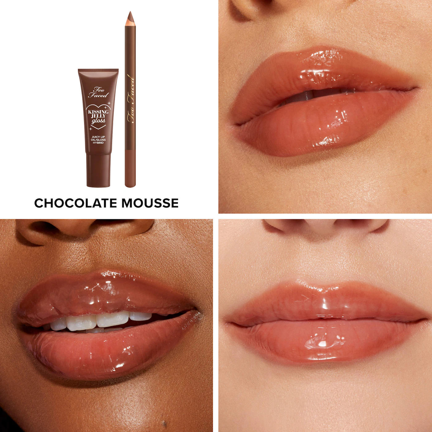 Too Faced  Chocolate Mousse Lip Liner & Gloss Gift Set
