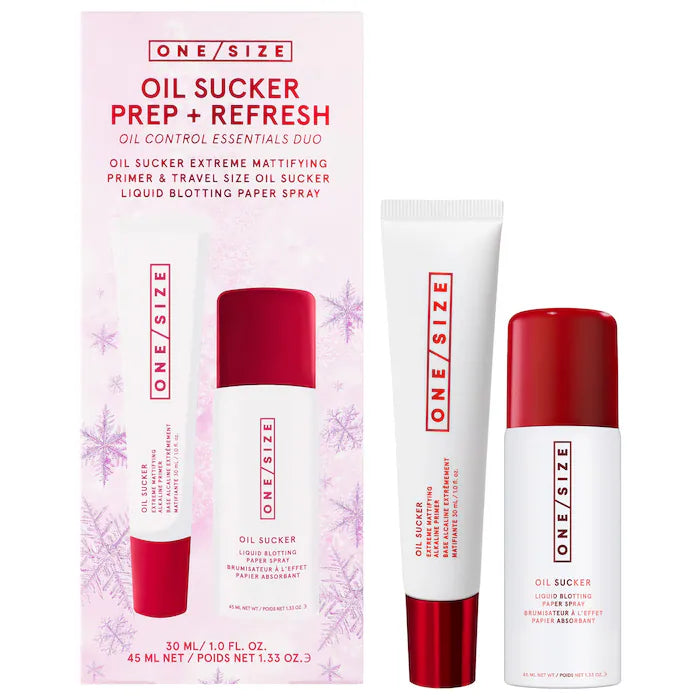 ONE/SIZE by Patrick Starrr  Oil Sucker Prep & Refresh Mattifying Duo