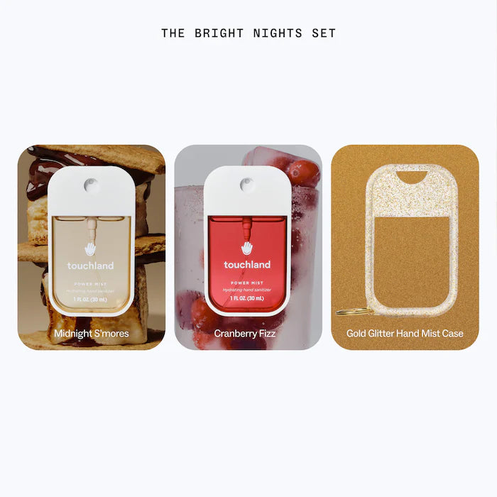 Touchland  Special Edition Bright Nights Hand Sanitizer 2-Pack + Case