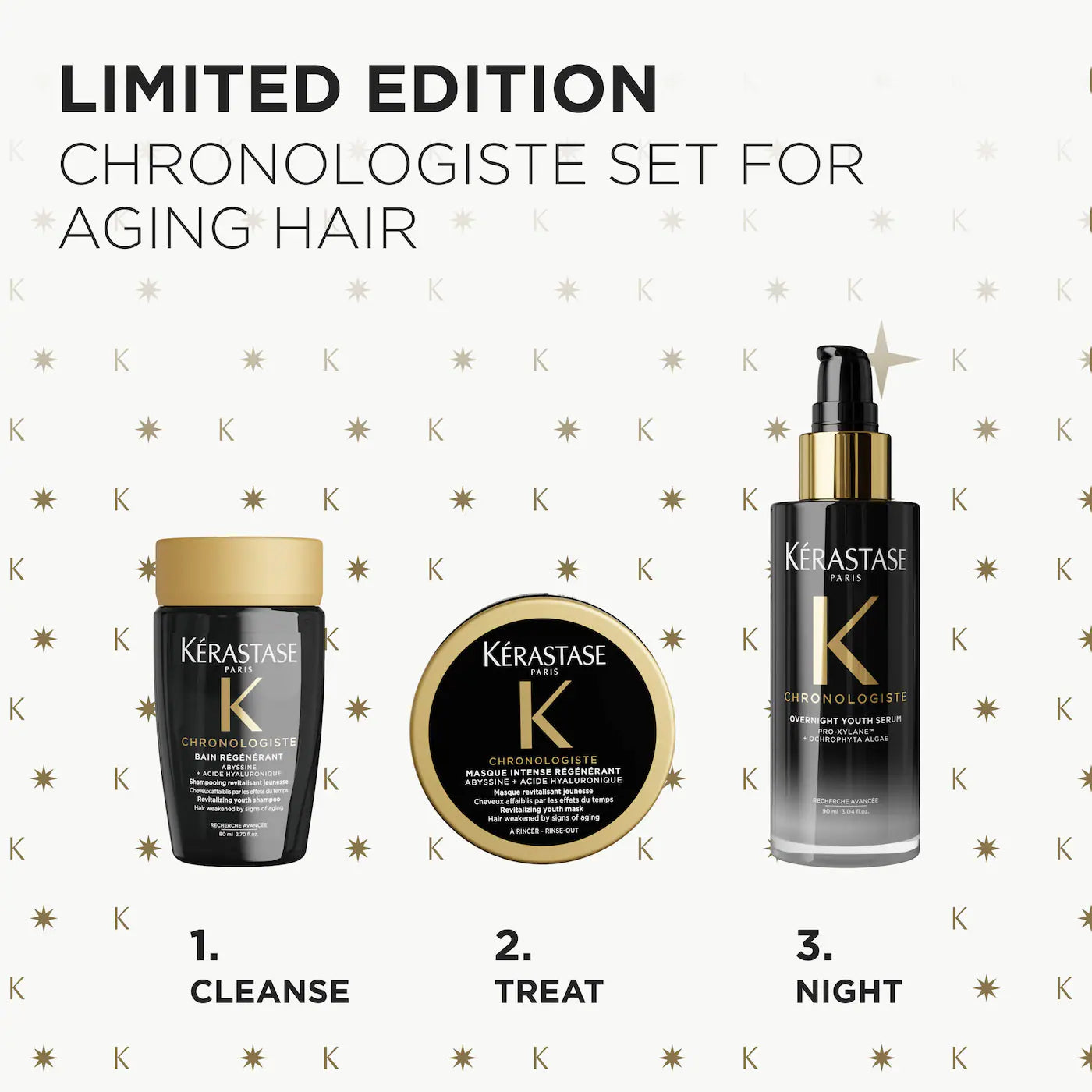 Kérastase  Chronologiste Trio Gift Set for Dry, Thin, Aging Hair