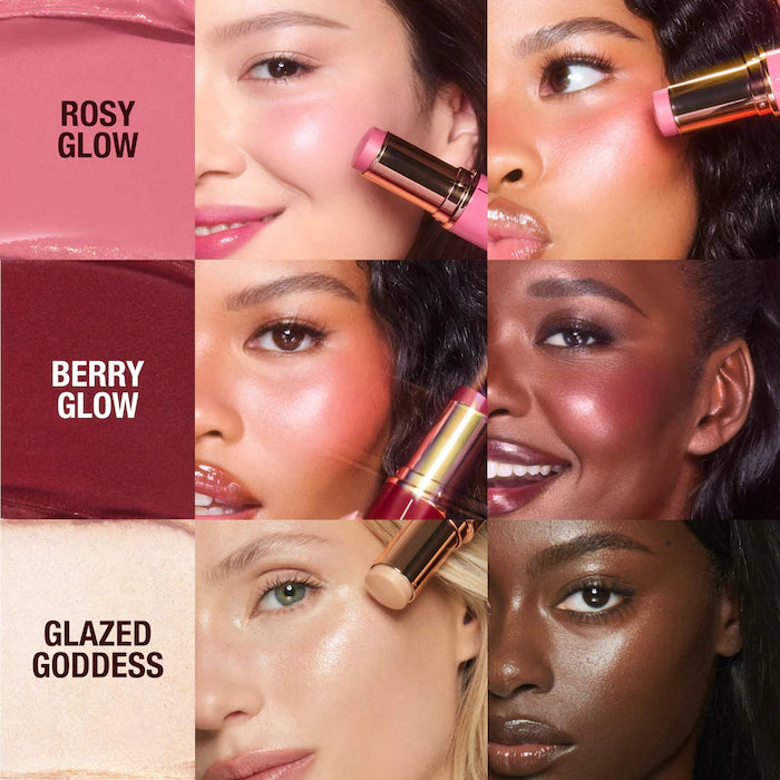 Charlotte Tilbury  Mini trío de colorete e iluminador Unreal