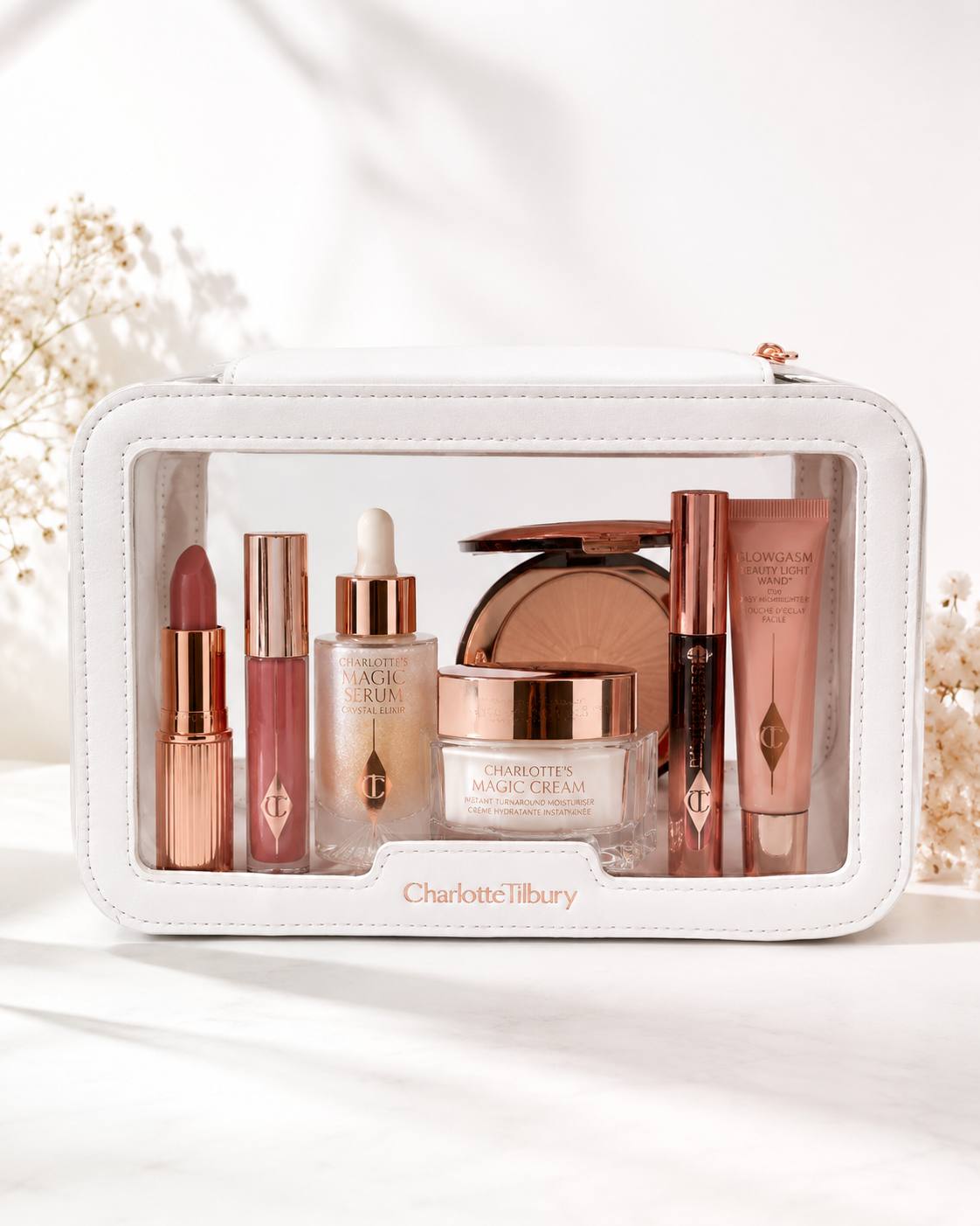 Charlotte Tilbury White Unreal Cosmetic Bag - Toa